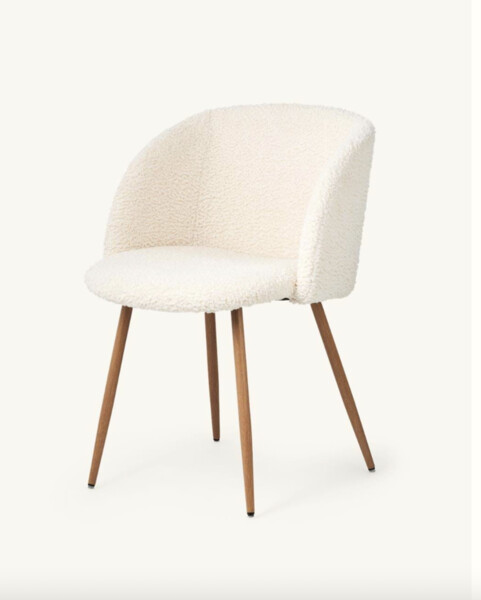 Fauteuil en tissu tout doux | Polyester/polyuréthane/acier. 42,5 x 50 x 81 cm. | Søstrene Grene