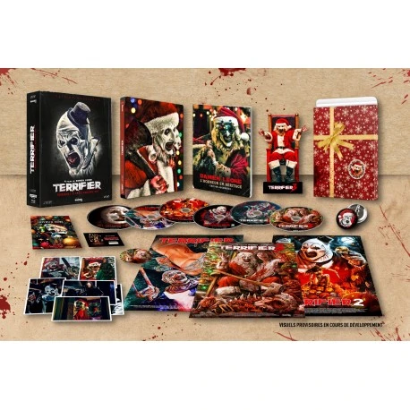 TERRIFIER - COFFRET COLLECTOR TRILOGIE - COMBO 2 UHD 4K + 4 BD - STEELBOOK - ÉDITION LIMITÉE & NUMÉROTÉE - ESC Editions