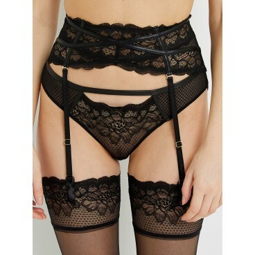 SHALINA Serre-taille dentelle noir | RougeGorge