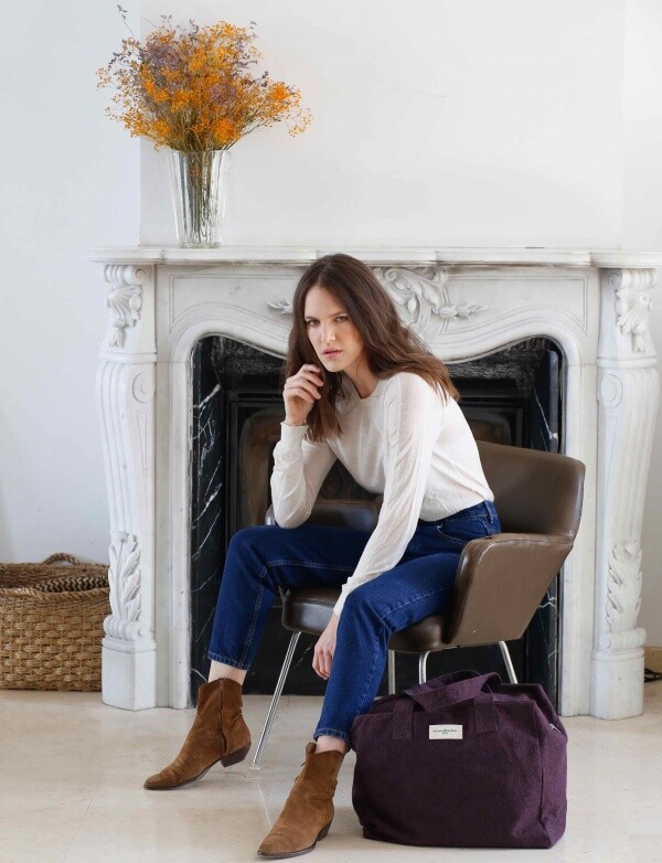 Celestins - Le Sac 24H en coton recyclé - Violet Améthyste