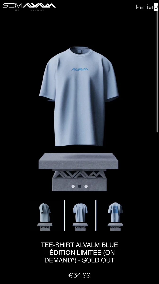 Tee-shirt ALVALM Blue – Édition Limitée (On Demand*) - SOLD OUT - Store ...