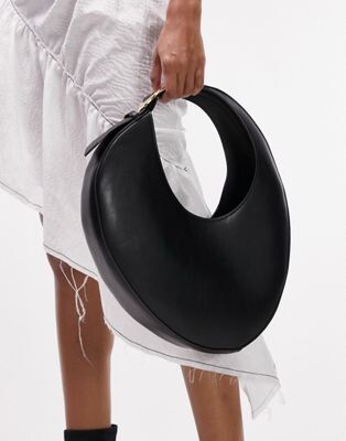 Topshop - Sabah - Sac porté épaule structuré - Noir
