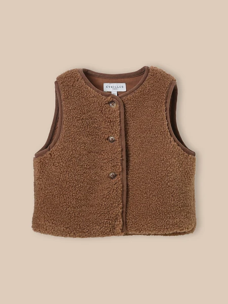 Veste sans manches en sherpa