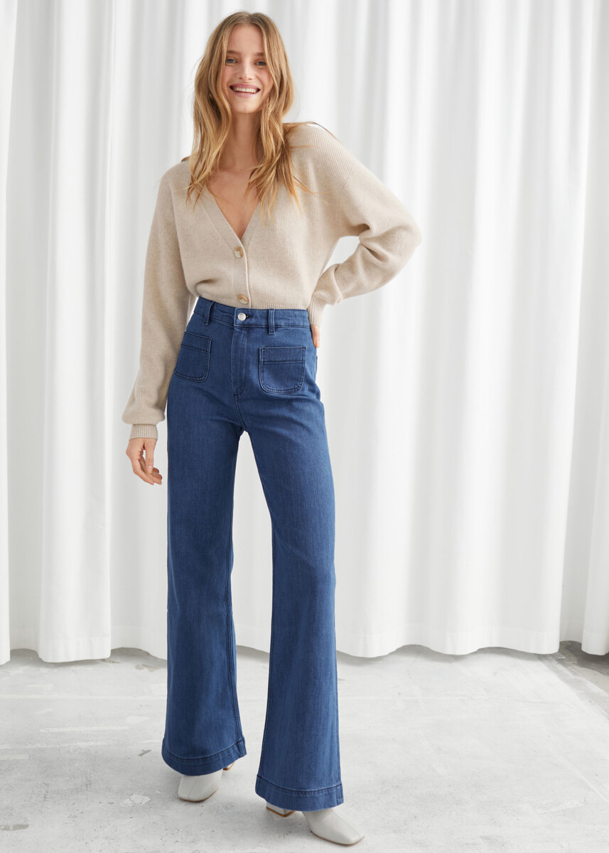 Flared High Rise Jeans