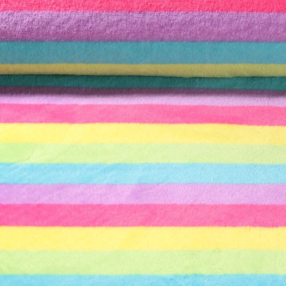 Fourrure Peluche Kai - Couleurs de l'arc-en-ciel