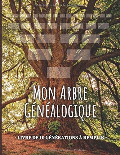 M - Mon Arbre généalogique - Livre de 10 générations à compléter: Carnet de généalogie à remplir pour partir à la recherche de l'histoire de sa famille.
