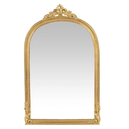 Miroir arche à moulures dorées, 28x45 cm NATHANIEL | Maisons du Monde