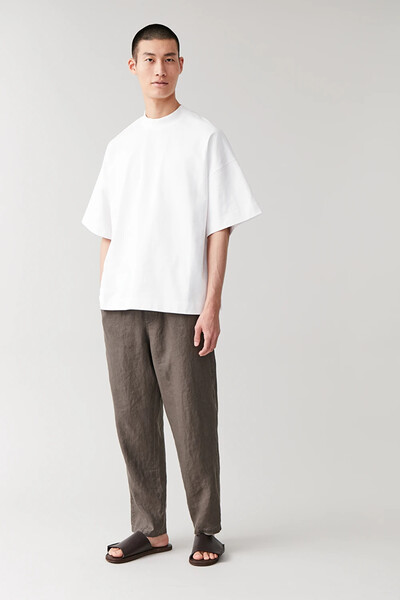 SHOULDER DROP T-SHIRT - White - T-shirts - COS FR