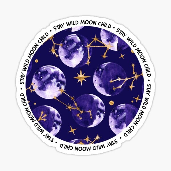 Stay Wild Moon Enfant Pleine Lune | Sticker
