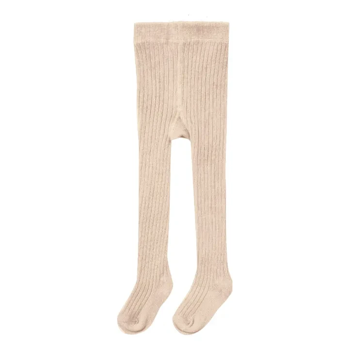Quincy Mae - Collants Côtelés - Rose | Smallable