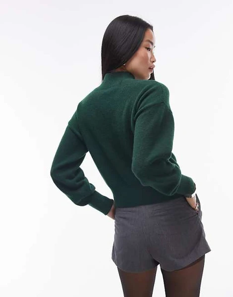 & Other Stories - Pull ras de cou - Vert