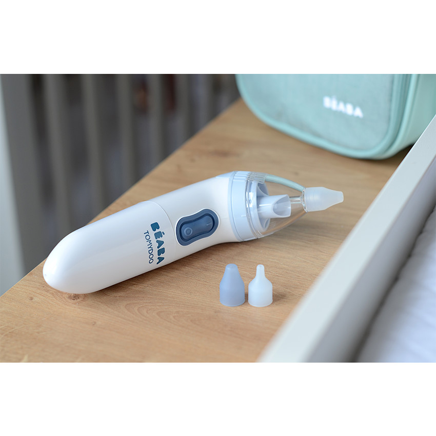 Mouche Bebe Electrique - Aspirateur Nasal Bebe - Mouche-Bebe - Aspirateur Nez Bebe - Aspirateur Enfant Avec 3 Embouts Réutilisables - Musique Apaisante - Nettoyage Simplifié
