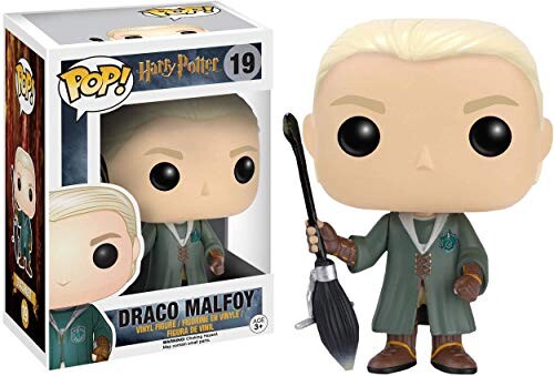 Funko Figurine Pop ! Harry Potter 19 - Draco Malfoy (avec Balai de Quidditch)