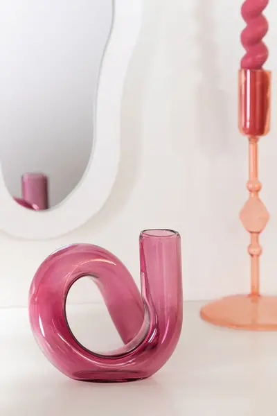 Bougeoir en verre Olcani