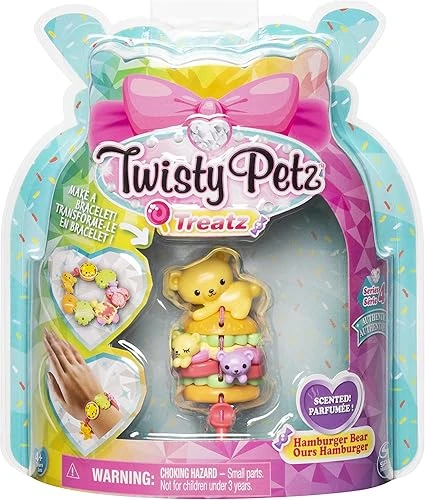 Twisty Petz - 6055925 - Twisty Treatz - Bracelets Bijou Cadeau gourmandises parfumées - Jouet Enfant - Modèle aléatoire