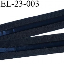 Elastique 23 mm anti-glisse  couleur noir largeur 23 mm largeur de la bande anti glisse 7.5 mm prix au mètre - mercerie-extra