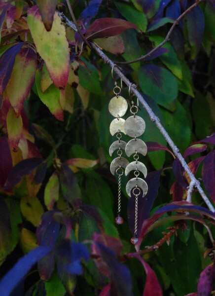 Boucles d'oreilles cycle lunaire