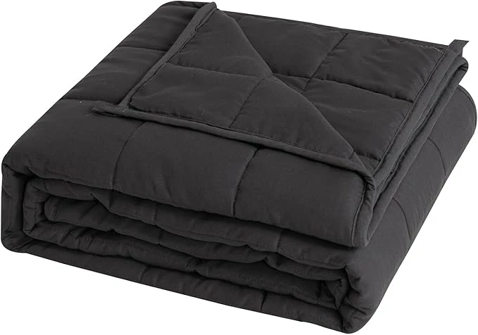 Good Nite Couverture Lestée Couverture Pondérée 150 x 200 cm Plaid Lesté Couverture Lourde avec Perles de Verre Weighted Blanket Gris 8 kg 150 x 200 cm