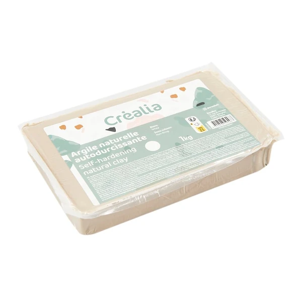Argile autodurcissante blanche Créalia - 1 kg