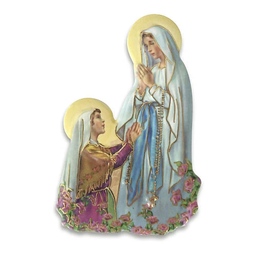 Aimant tridimensionnel apparition Notre-Dame de Lourdes 8x5 cm | vente en ligne sur HOLYART