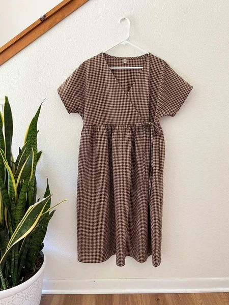 How to Make a Wrap Front Dress - Bethany Lynne Makes