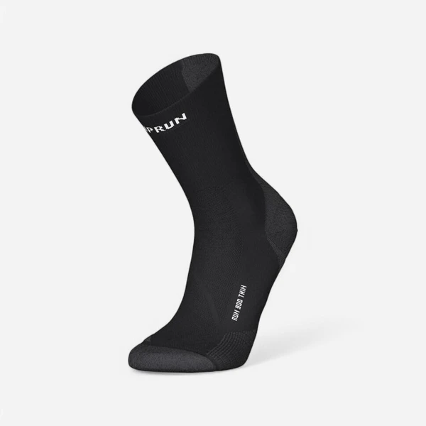 Chaussettes de running KIPRUN run900 fines mi-mollet noires
