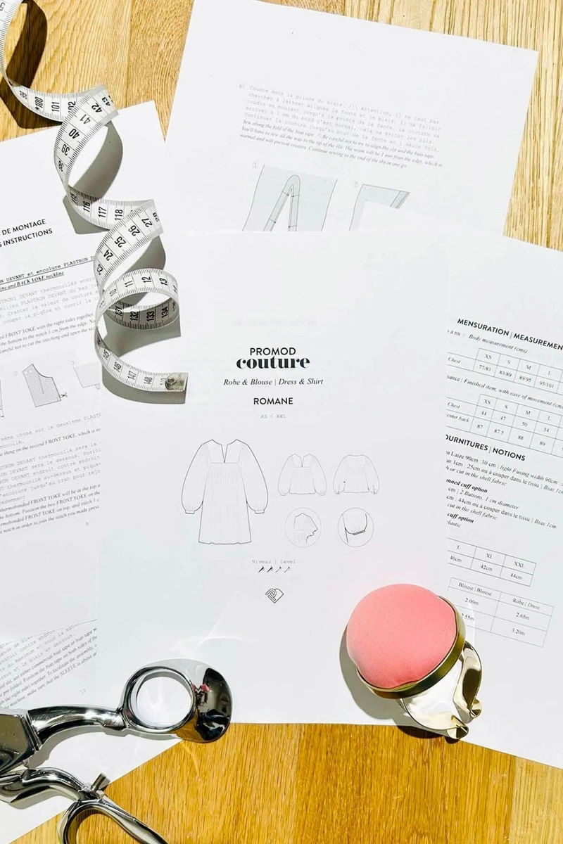 Patron pdf blouse femme ROMANE