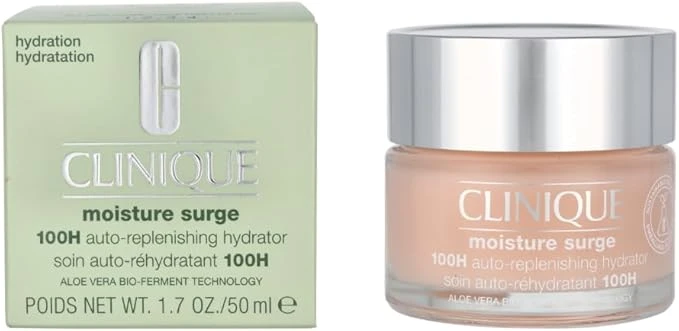Clinique Moisture Surge Soin Auto-Réhydratant 100H pour Tous Types de Peau, Amande, 50 ml
