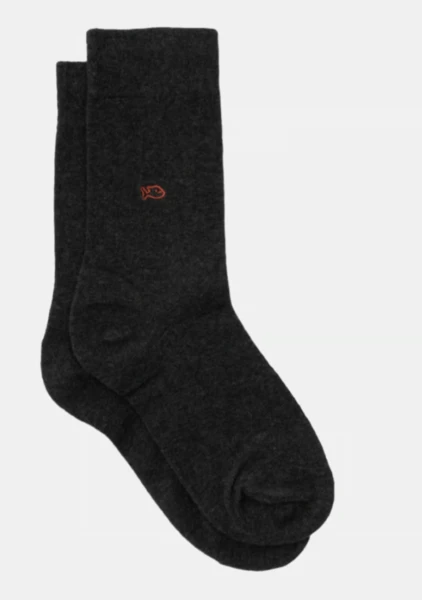 Chaussettes en coton peigné unies