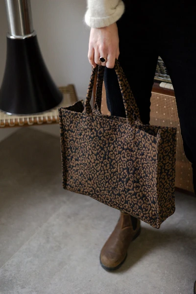 Joli Kit Couture - Cabas Anita jacquard léopard