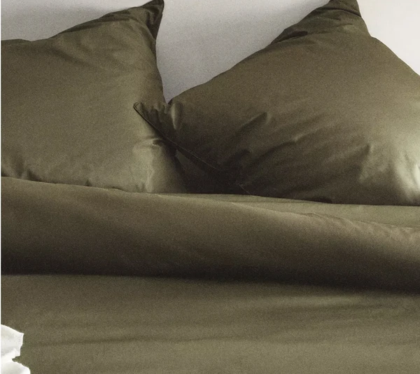 Housse de Couette Coton Percale - Vert 