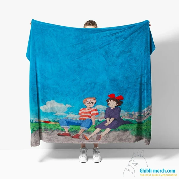 Kiki and Tombo Blankets Themed Ghibli 4 Styles NEW | Ghibli Merch Store