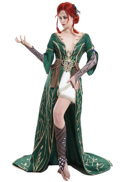 The Witcher 3: Wild Hunt Costume de Cosplay Triss Merigold DLC Look Alternatif Robe