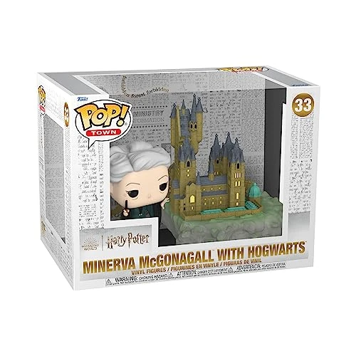 Funko Pop! Town: HP Co0th - Minerva McGonagall with Hogwarts - Professeur McGonagall - Harry Potter- Figurine en Vinyle à Collectionner - Idée de Cadeau - Produits Officiels - Movies Fans