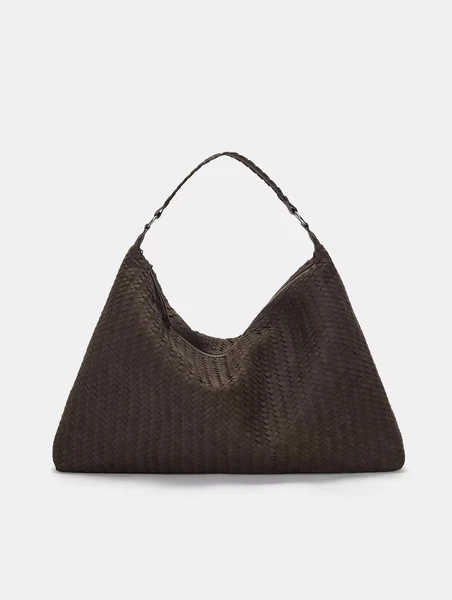  Sac tressé marron