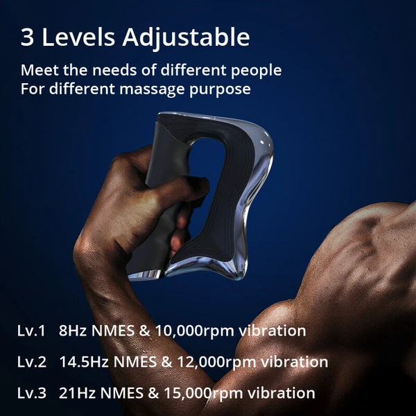 Handheld Electric Fascia Massager Guasha Scraper 3 Mode Heated Release Pressure