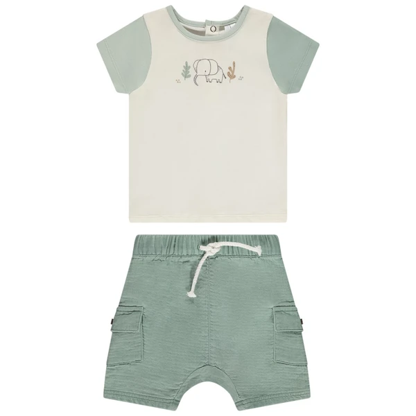 Bermuda / Tshirt Elephant 9 mois