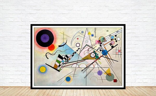 Wassily Kandinsky, Composition VIII, 1923 ,fine reproduction, fine art print, oversize print