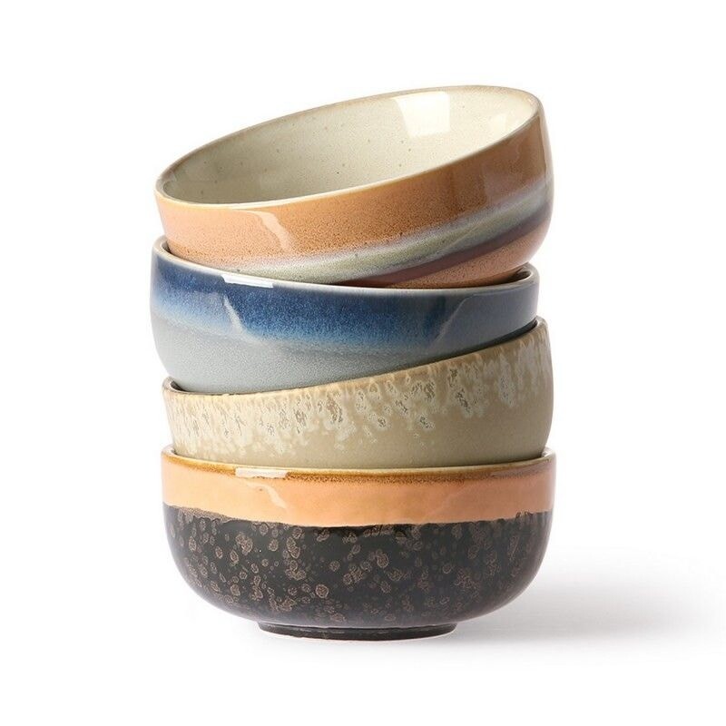 Bols apéritif céramique 70's set 4 