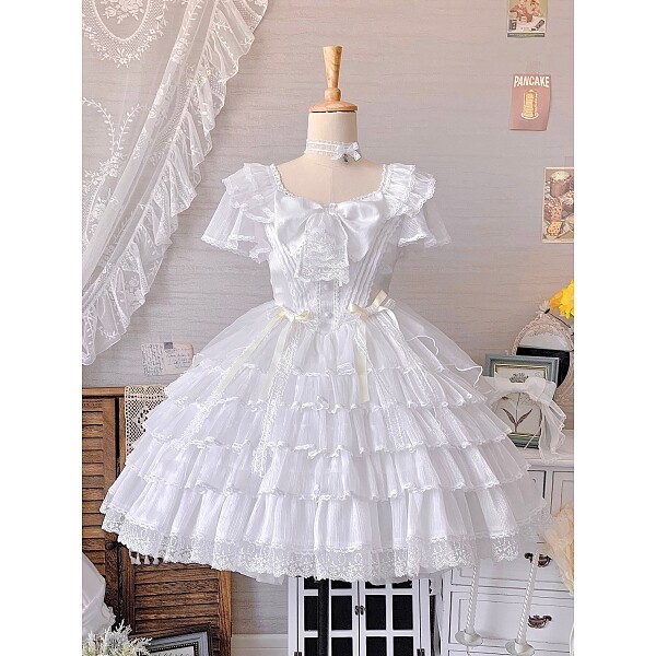 [$80.99]Bella Hime Lolita Dress OP Full Set by Concretionary Time Lolita