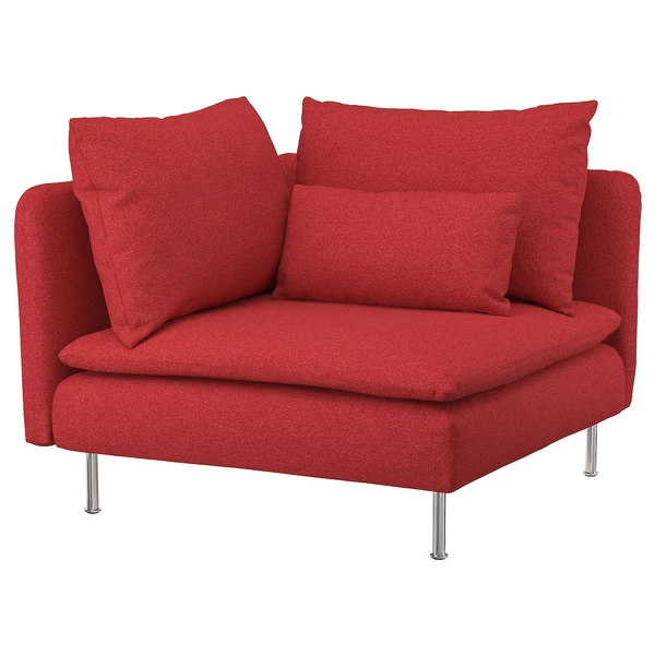 SÖDERHAMN Housse module d'angle - Tonerud rouge