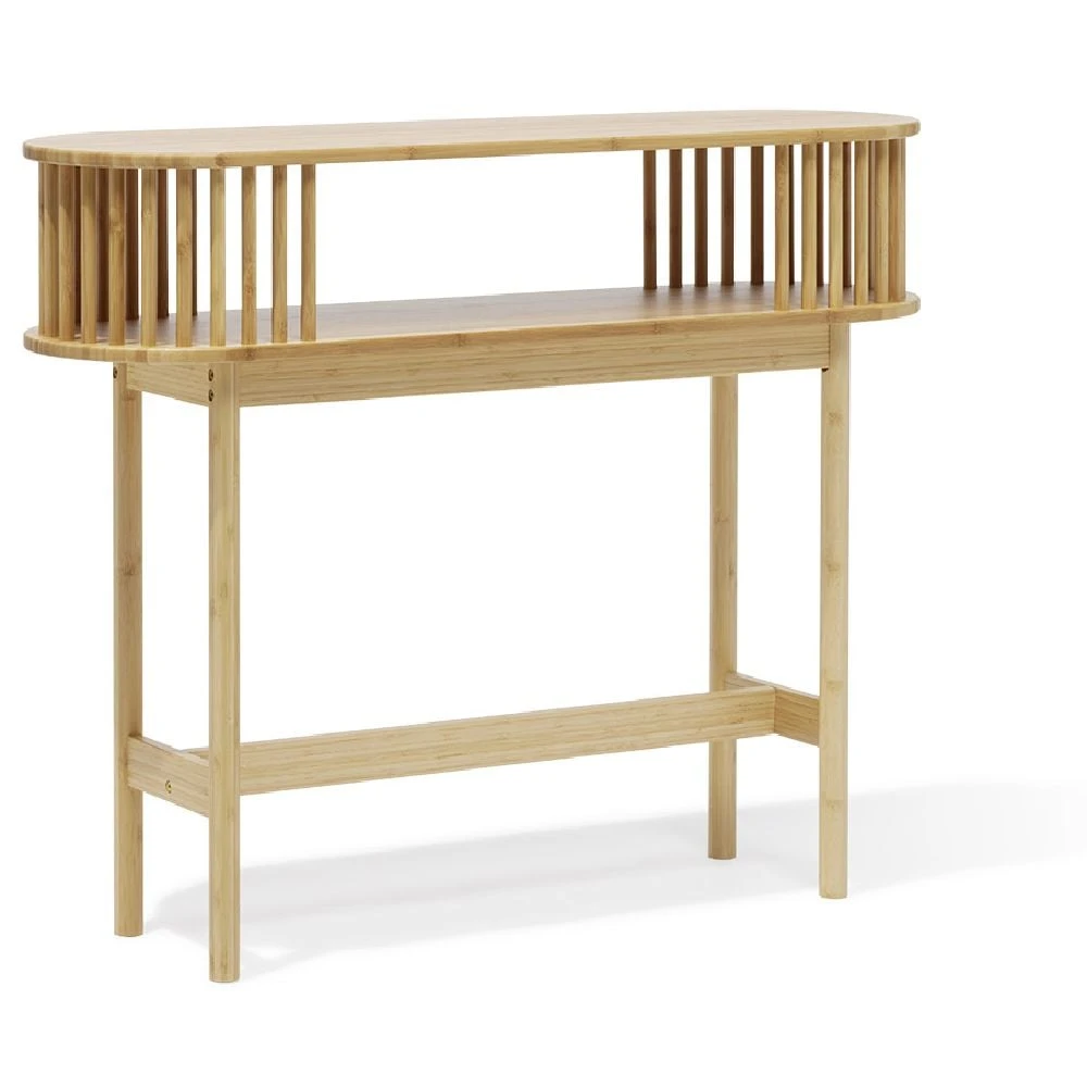 Console Gaïa bambou naturel - L100xP30xH80cm
