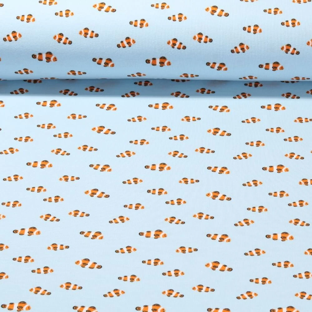 Jersey - Poissons-clown Bleu clair