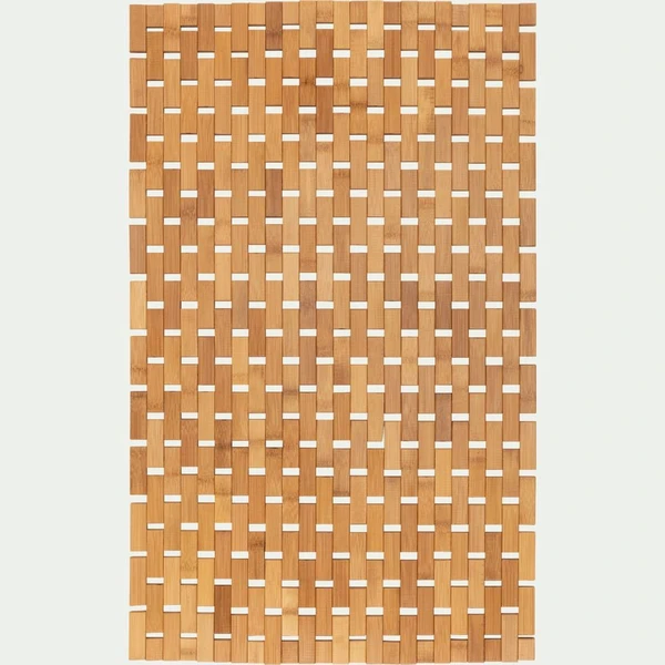 DONI - Caillebotis de douche en bambou 49,5x83cm - naturel