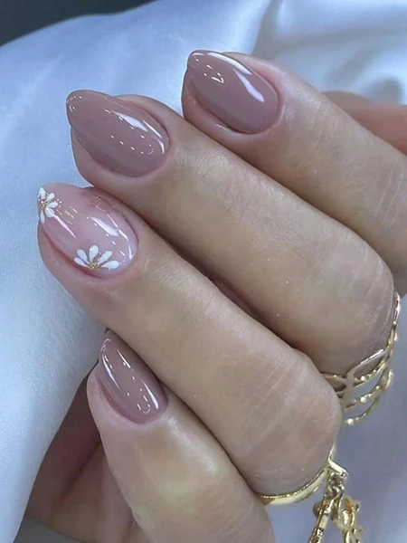 DIY 24 pièces Presse sur les ongles Faux faux ongles Amande Longueur moyenne à longue 363331