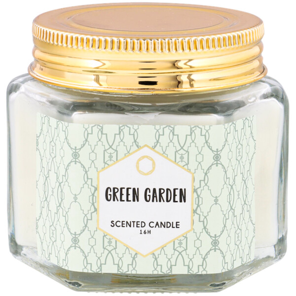 Bougie parfumée dans un verre avec couvercle
