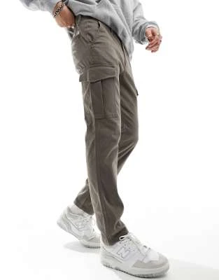 Jack & Jones - Pantalon cargo sans ourlet - Marron
