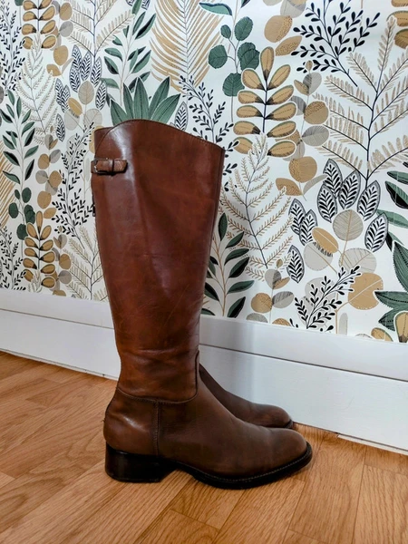 Bottes Cavalières ASH marron en cuir 39