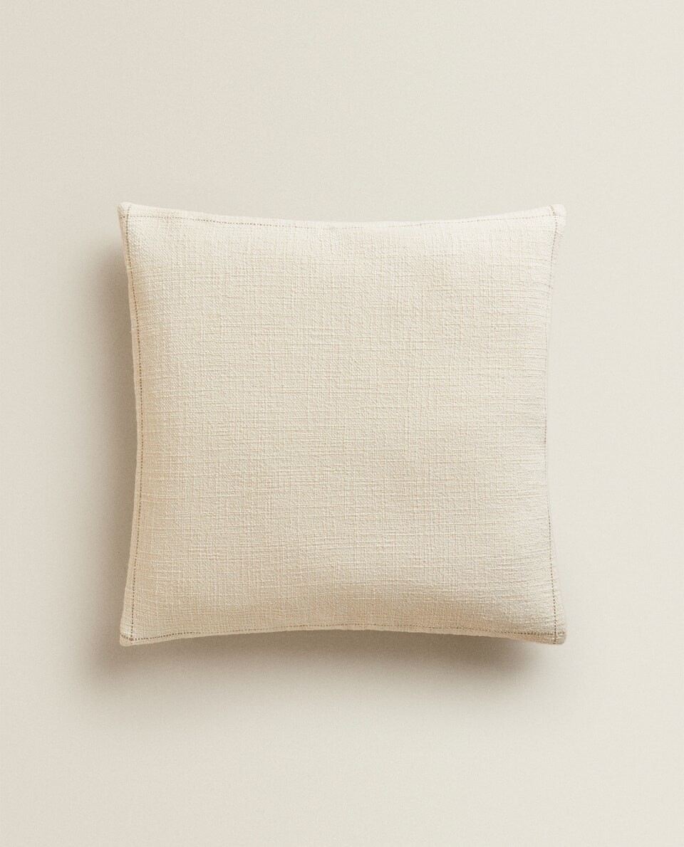 HOUSSE DE COUSSIN COTON