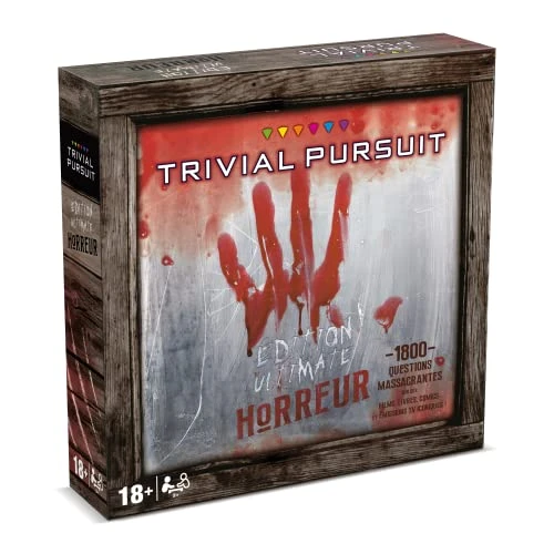 Winning Moves - Trivial Pursuit Horreur - Jeu de société - Jeu de plateau -1800 Questions Réponses - A partir de 18 ans - Version française